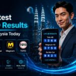 Latest 4D Results Malaysia Today: Live Da Ma Cai, Live Magnum and Toto 4D Result 3 Sleek promotional UI displaying live 4D results with modern design and glowing blue accents.