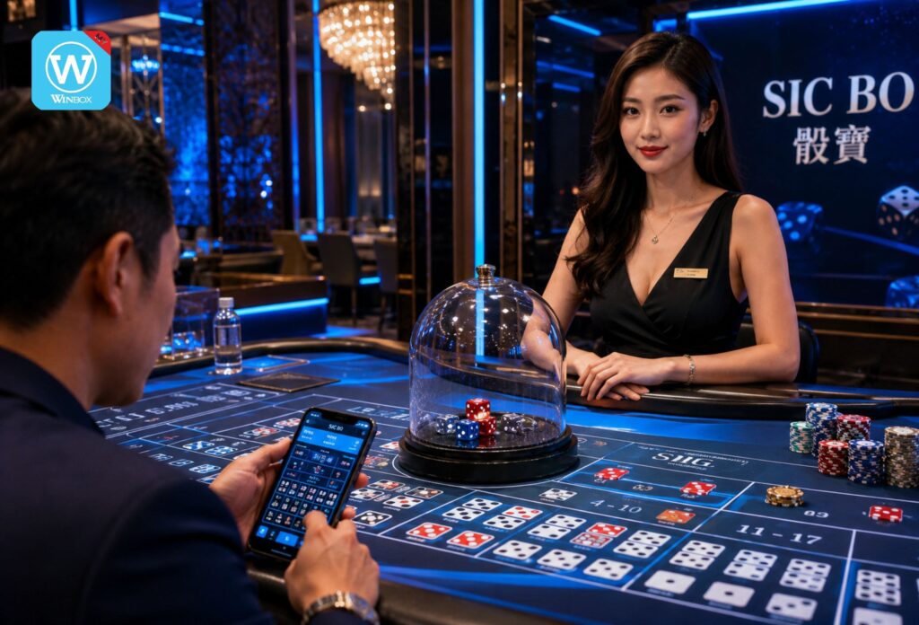 Live Casino Malaysia 24 Premium live Sic Bo casino studio with real dice and professional female dealer