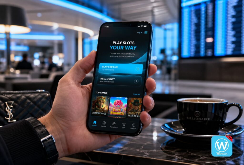 Free Slot Game vs. Real Money Slot: Which Online Casino Game Is Better? 8 Mobile casino app showing choice between play for fun free slots and real money slots