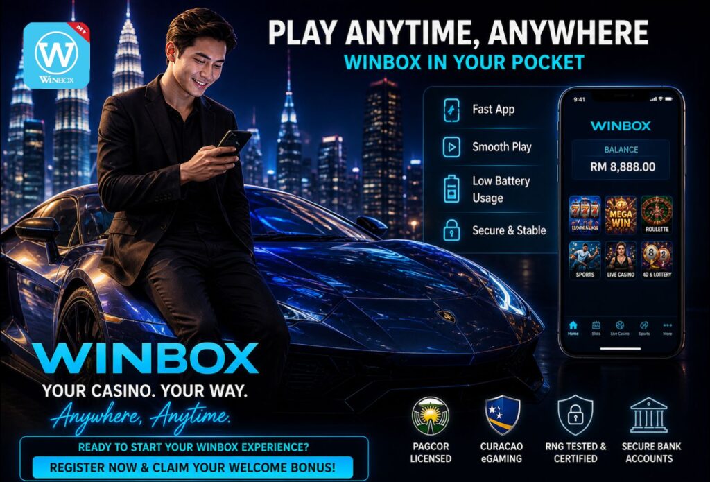 Play anytime anywhere mobile casino app Winbox