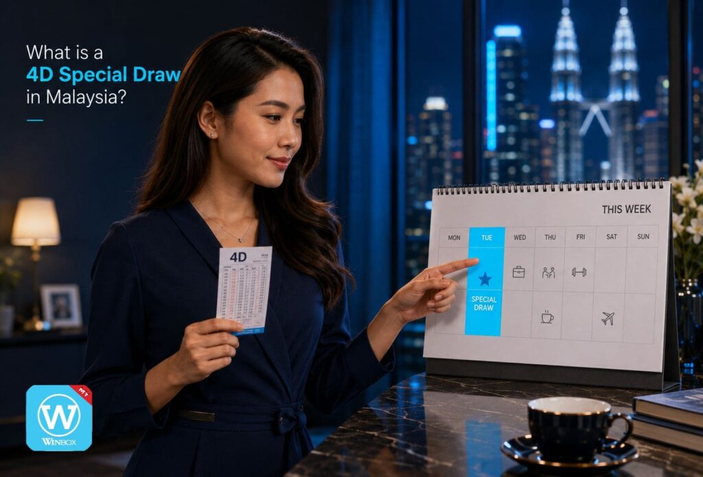 4D Special Draw Malaysia: Complete 2026 Guide 2 Malaysian woman explaining what a 4D special draw is with Tuesday highlighted on a calendar
